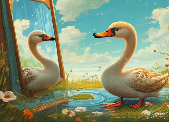 儿童绘本丑小鸭的故事，丑小鸭绘本故事8张图文幼儿