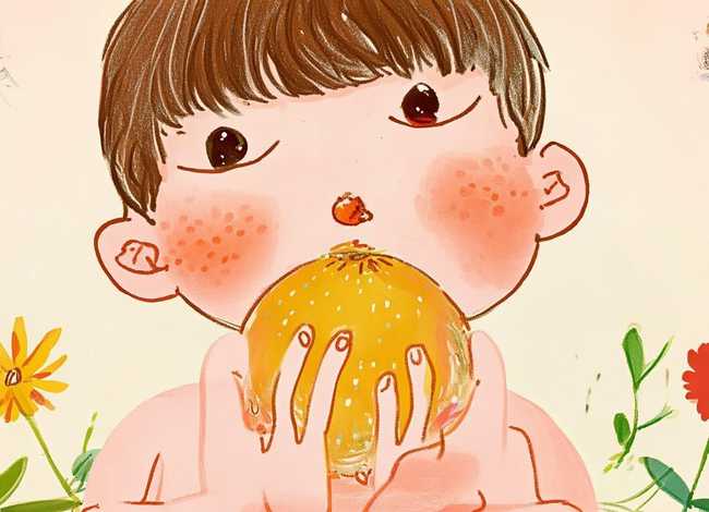 石榴儿童画图片，石榴幼儿简笔画图片