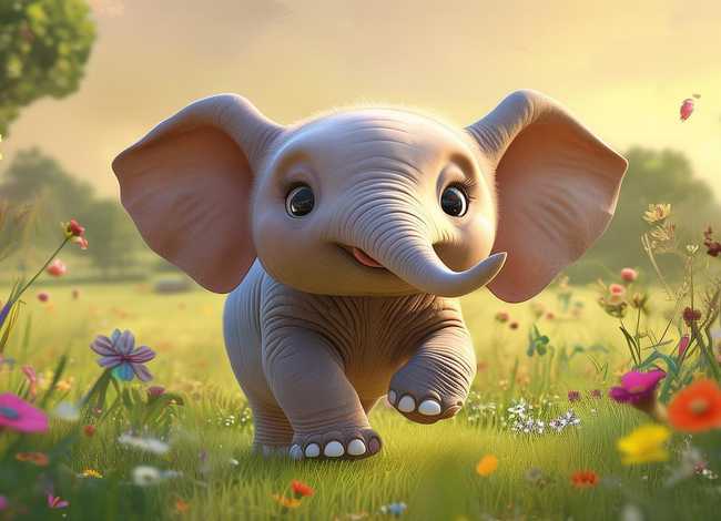 大象幼儿故事文字（大象幼儿故事文字图片）