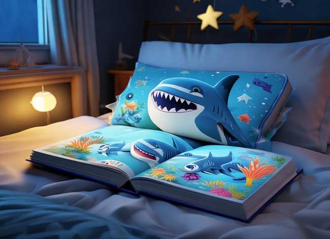 儿童睡前故事有声绘本鲨鱼，鲨鱼宝宝睡前小故事大全