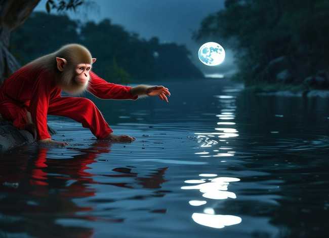 猴子捞月故事简单（猴子捞月故事简单20）