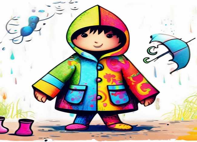 儿童雨衣的图片 - 儿童雨衣的图片简笔画