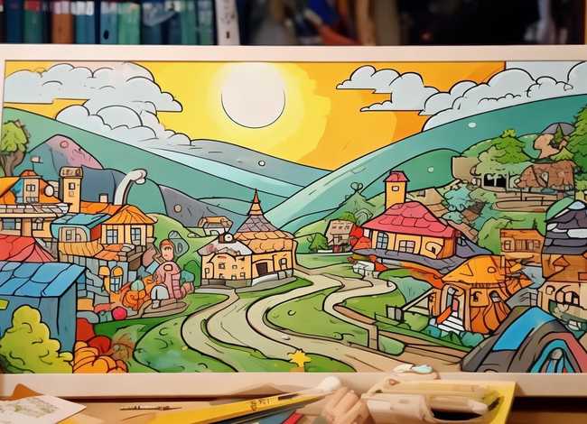 经典故事画一幅画简单 - 经典故事画一幅画简单又好看