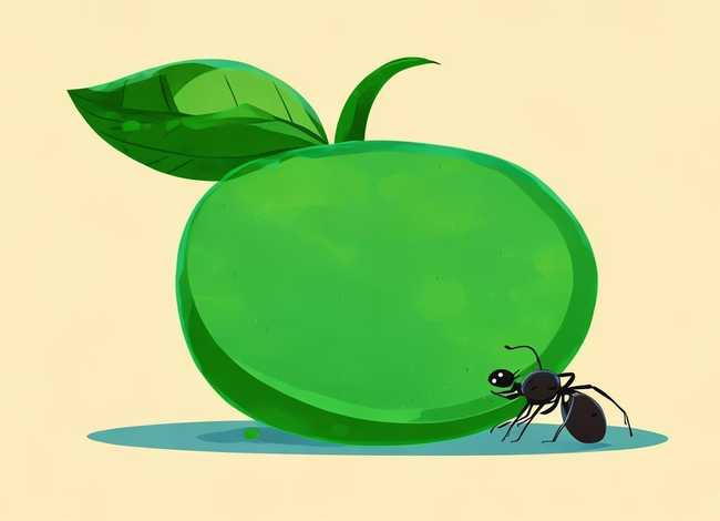 蚂蚁与西瓜的故事儿童画 蚂蚁与西瓜的故事简笔画