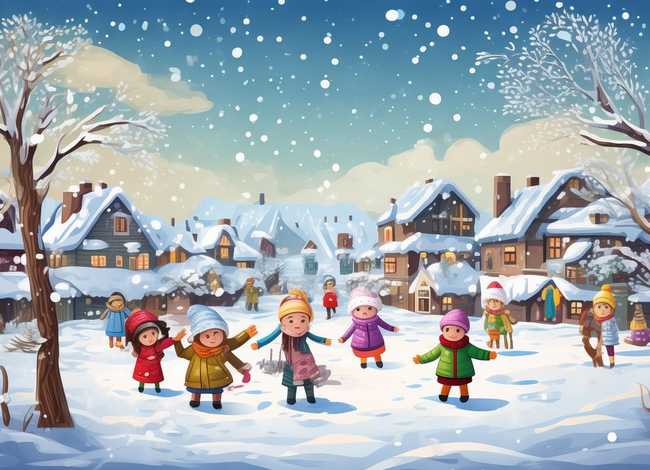 幼儿故事下雪啦，幼儿故事下雪啦图片