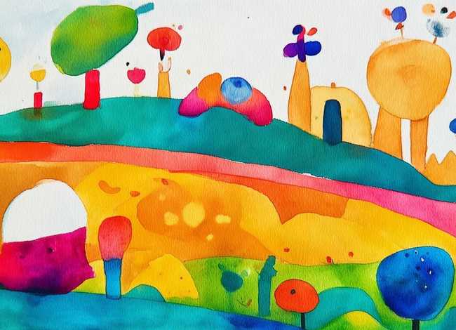 水彩画儿童画图片简单又漂亮 水彩画儿童画图片简单又漂亮可爱