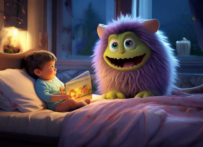 儿童怪兽故事睡前故事、怪兽的睡前故事