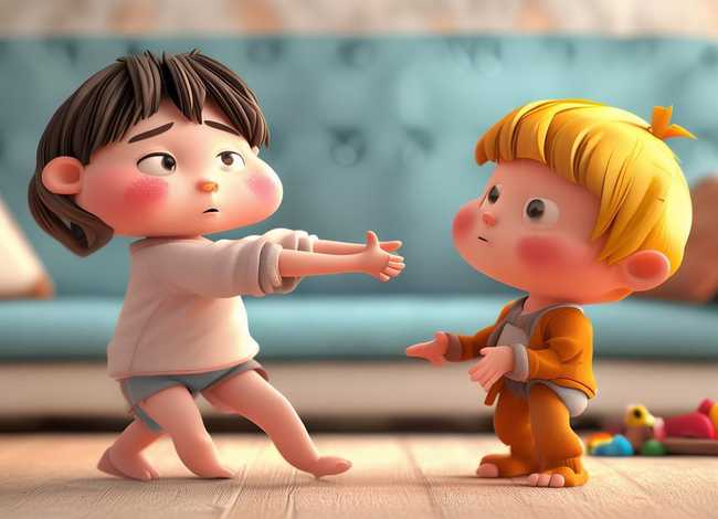 小孩打屁股的简笔画 - 小孩打屁股的简笔画图片