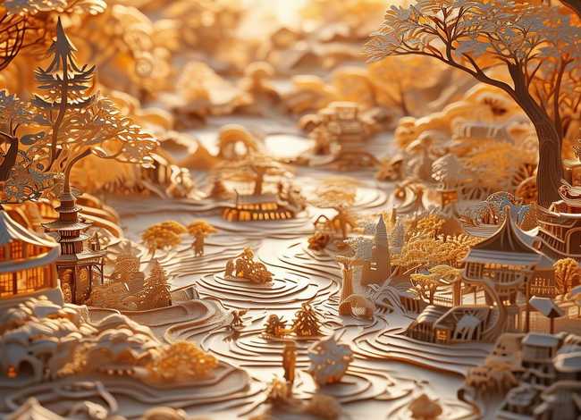 剪纸讲故事，用剪纸讲故事