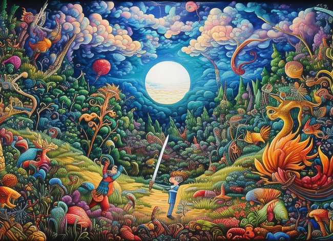 关于故事的画画作品（关于故事的画画作品图片）