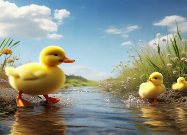 儿童故事小鸭子过河；小鸭子过河的故事