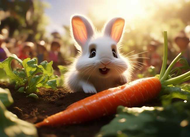 儿童故事小兔子拔萝卜 小兔子拔萝卜幼儿故事