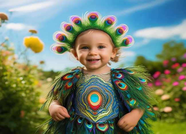 环保服装设计儿童 环保服装设计儿童孔雀
