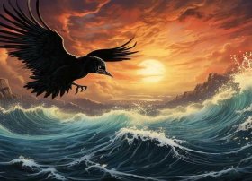 精卫填海神话故事绘画高难度、精卫填海神话故事绘画高难度图片