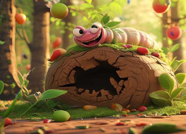 儿童故事蛀虫蛀洞 - 蛀蛀虫的故事