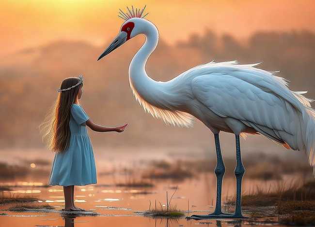 丹顶鹤小女孩故事 丹顶鹤小女孩故事歌曲