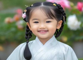 儿童汉服发型扎法简单 - 儿童汉服发型扎法简单又漂亮
