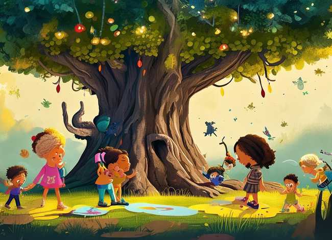 童话森林儿童画 - 童话森林儿童画图片大全