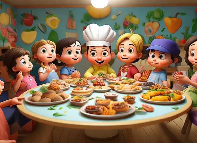 讲儿童故事吃美食；幼儿园讲美食故事