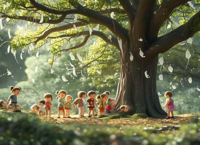 儿童故事视频大全杨树花悄悄话完整，儿童花草树木童话故事简短100篇