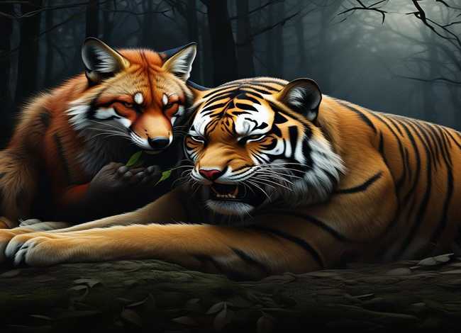 狐假虎威 故事 - 狐假虎威故事视频