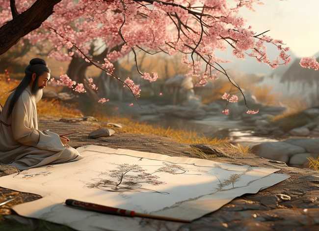 关于国画的简短小故事 关于国画的简短小故事英语