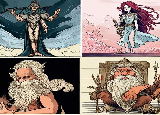 四大神话人物简笔画 - 四大神话人物简笔画图片