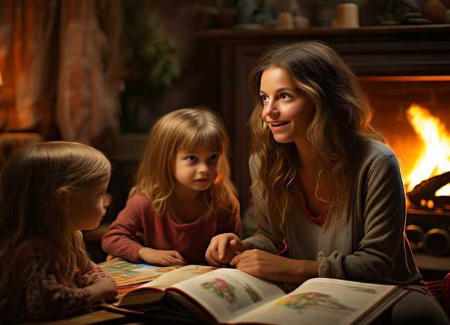 妈妈讲的故事简单；妈妈讲的故事简单又好听