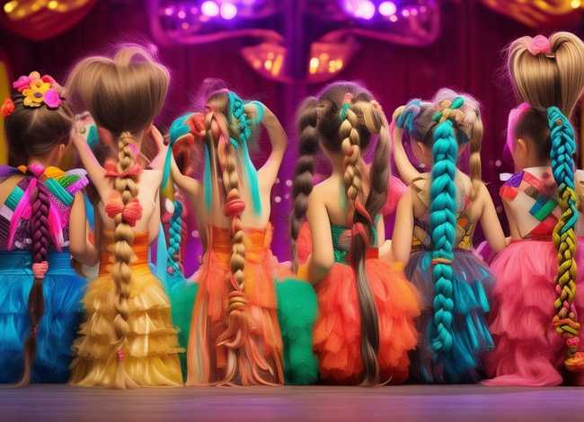 儿童舞台头发造型；儿童舞台头发造型设计