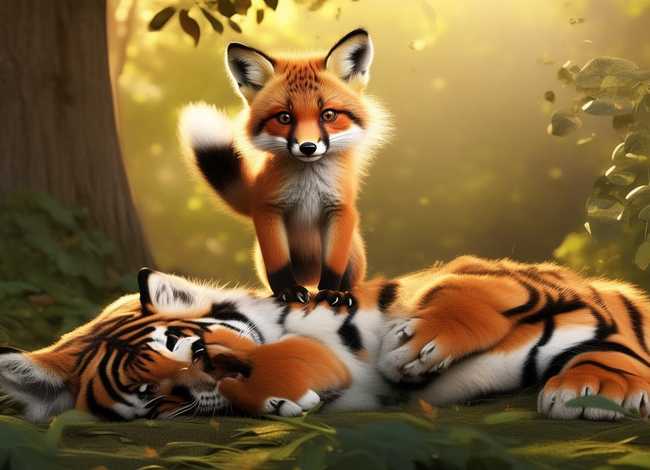 儿童故事狐假虎威教学视频 - 幼儿狐假虎威故事视频
