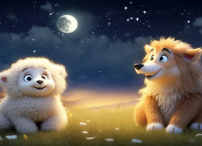 儿童睡前故事狼和羊，幼儿睡前故事羊和狼