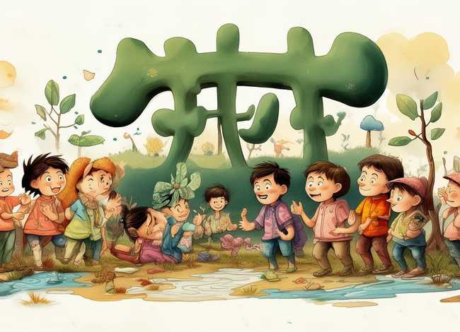 田字的故事幼儿，带田字的故事