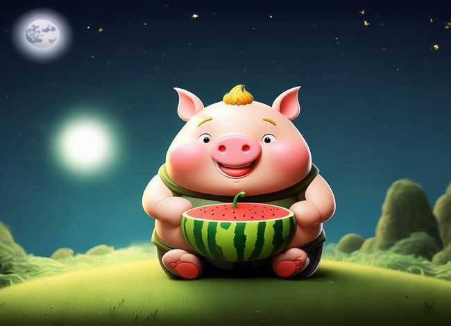 儿童故事猪八戒吃西瓜睡前故事，少儿睡前故事猪八戒吃西瓜