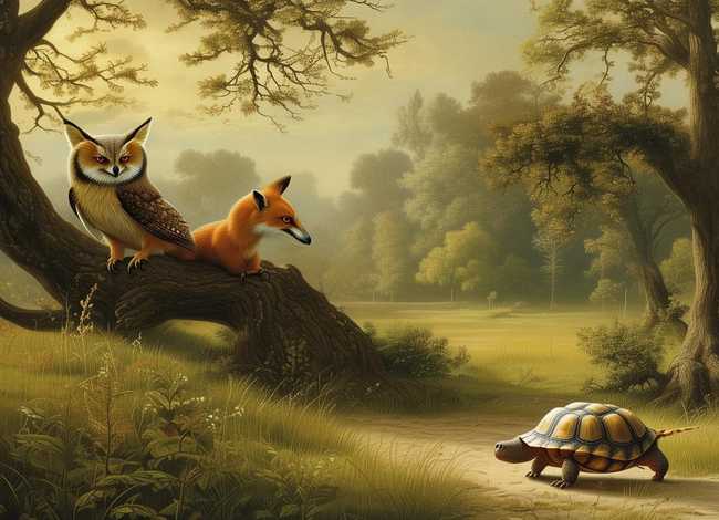 英语寓言故事绘画 英语寓言故事绘画图片