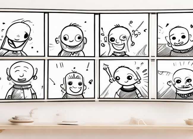 四格故事画图片、四格故事画图片简笔画