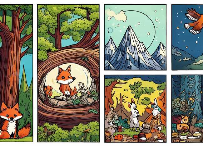 动物故事画怎么画一4一6个画面，动物故事怎么画 手抄报