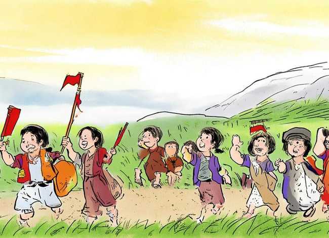 中国革命历史故事儿童画，中国革命史小故事小漫画