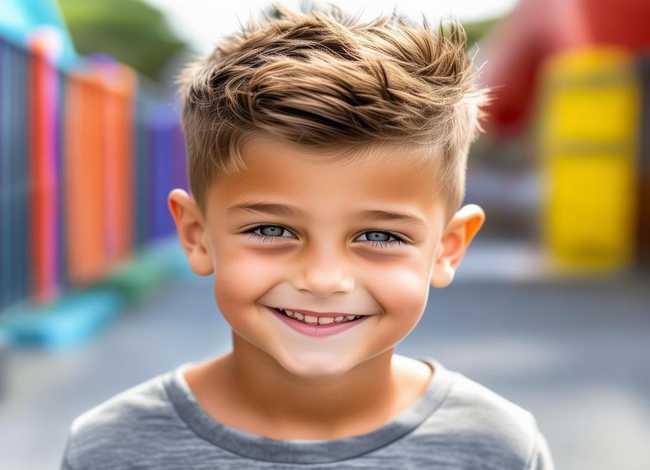 儿童男孩发型图片（儿童男孩发型图片2023潮流帅气图）