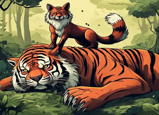 狐假虎威成语故事手抄报 - 狐假虎威手抄报 成语故事