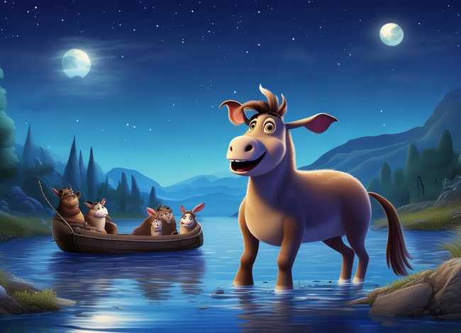 儿童睡前故事驴子过河 - 驴子过河 睡前故事