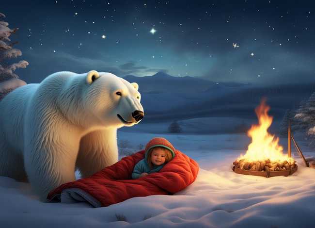 北极雪儿童睡前故事，北极熊故事睡前故事