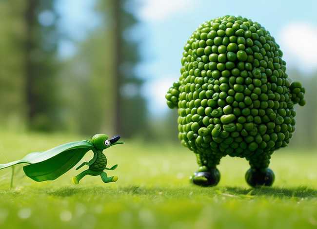 儿童故事豌豆超人、豌豆巨人的故事