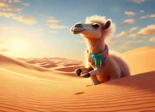 绘本故事小骆驼；绘本故事小骆驼图片