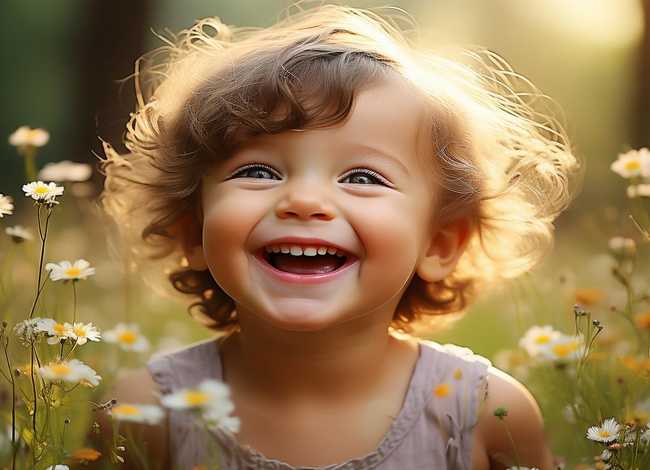 儿童的微笑图片，儿童的微笑图片唯美