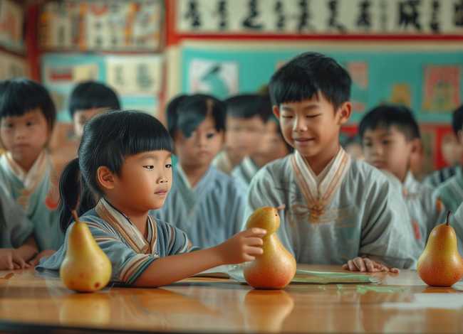 孔子让梨故事儿童版、历史故事孔子让梨