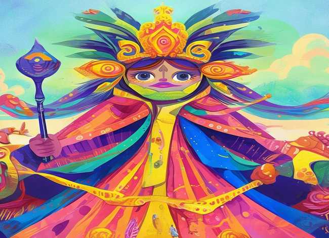 神话人物故事儿童画 - 神话人物儿童简笔画