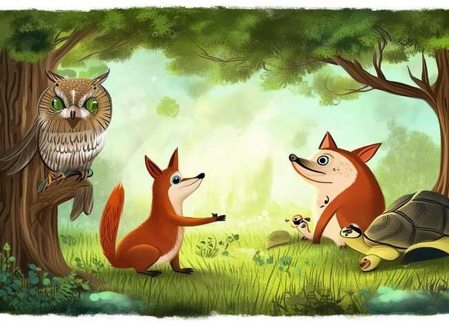 动物寓言故事简笔画 - 动物寓言故事简笔画图片