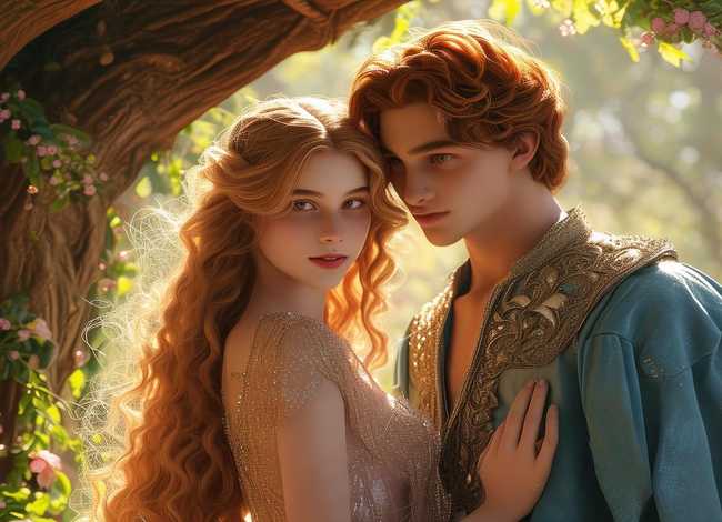 儿童故事美丽的公主和王子在一起，我想听公主和王子在一起的故事