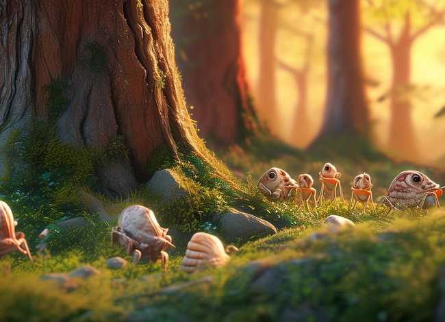 儿童故事蜗牛的森林、讲故事蜗牛的森林