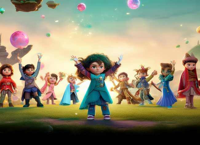 儿童英雄故事视频背景素材，少儿英雄故事视频